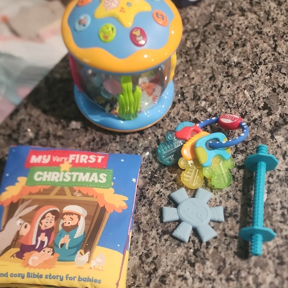 Colorful Musical Baby Toy, Book, and Teether Set‎